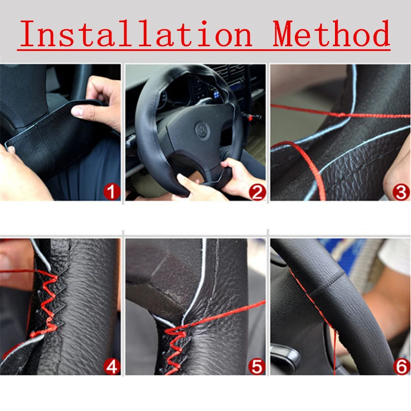 Кожаный чехол на руль с оплеткой для alfa romeo mercedes w202 ford audi q7 w212 nissan juke lexus is200 toyota estima