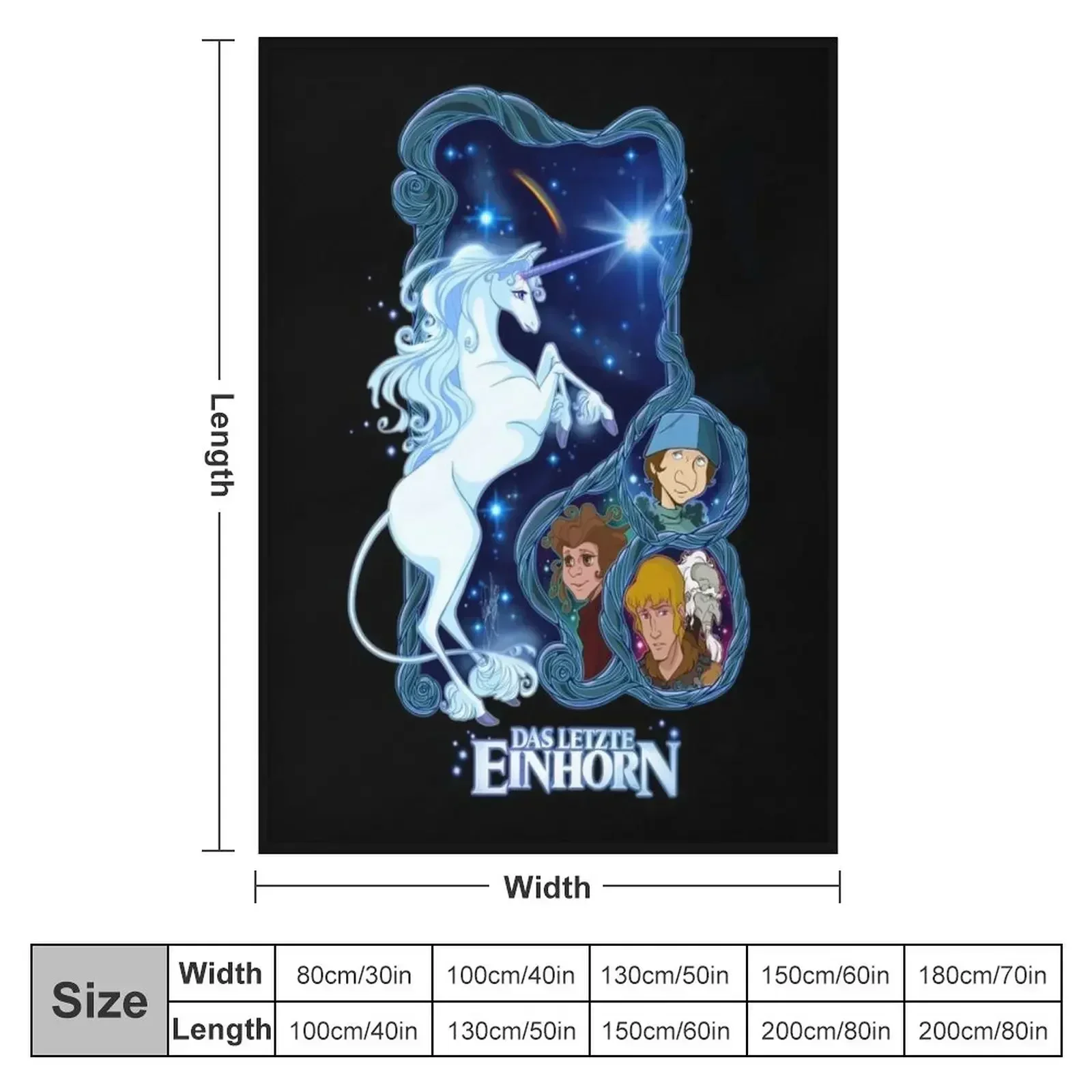 Das letzte Einhorn - немецкое одеяло для дивана зимние одеяла