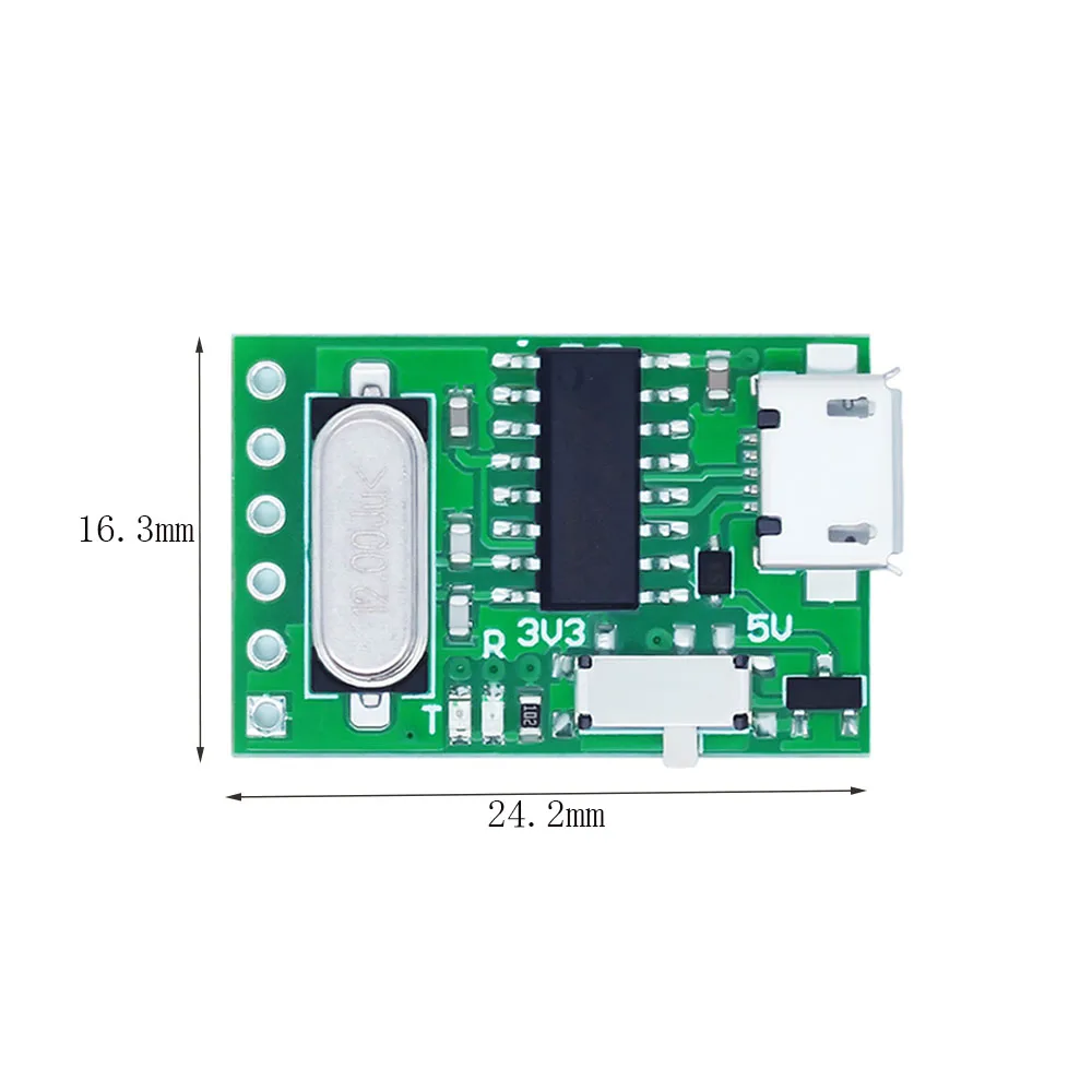 USB к TTL преобразователю Micro UART модуль CH340G CH340 3,3 В 5 в плата для Downloader Pro Mini Поддержка Win7/Win8 32-бит/64-бит Win10