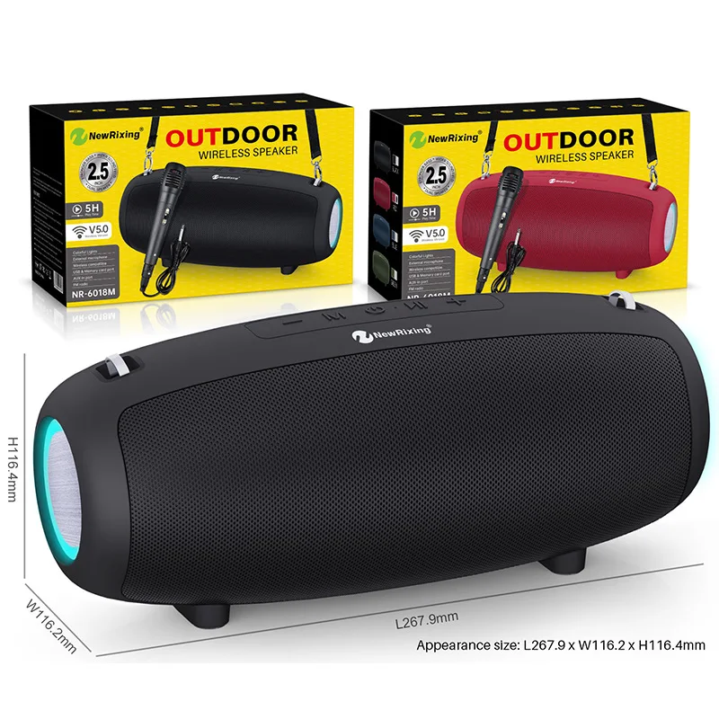 High Power Bluetooth-Speakers Bass Portable Column TWS Wireless Stereo Subwoofer karaoke home system music box FM Radio Soundbox images - 6