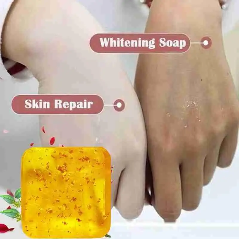 

120g Whitening Soap with Osmanthus smell Face Body Effectiv Active Soap Deep Essential Care Skin Moisturizing Wash Oil P9F0