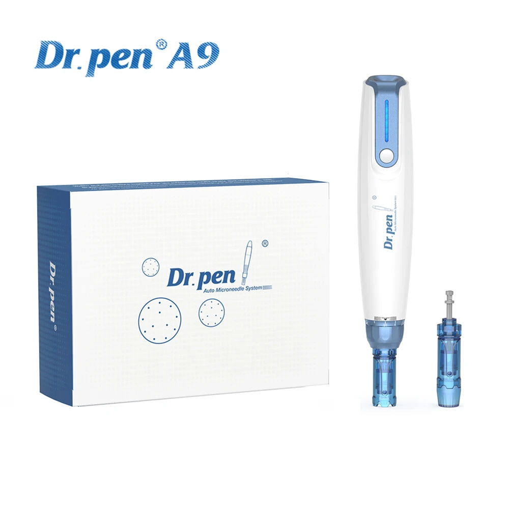 Latest Styles Dr Pen A9 Wired/Wireless Derma Pen Profesional Micro Needling Pen 6 Speeds with 12pcs Needles Cartridge Skincare