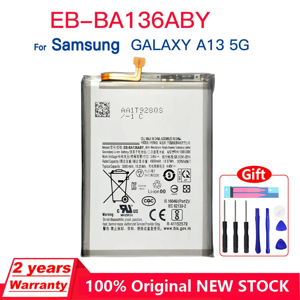 Оригинальный новый высококачественный сменный аккумулятор EB-BA136ABY 5000 мАч для Samsung