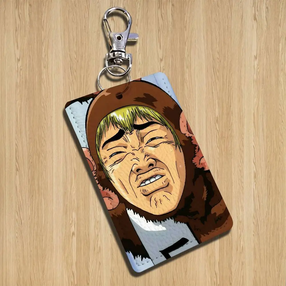 Фото Держатель для ключей Onizuka Eikichi GTO, подходит для банковских карт, проездных на метро и автобус, держатель для бейджей, кошелек для карт, текстурированный узор №5