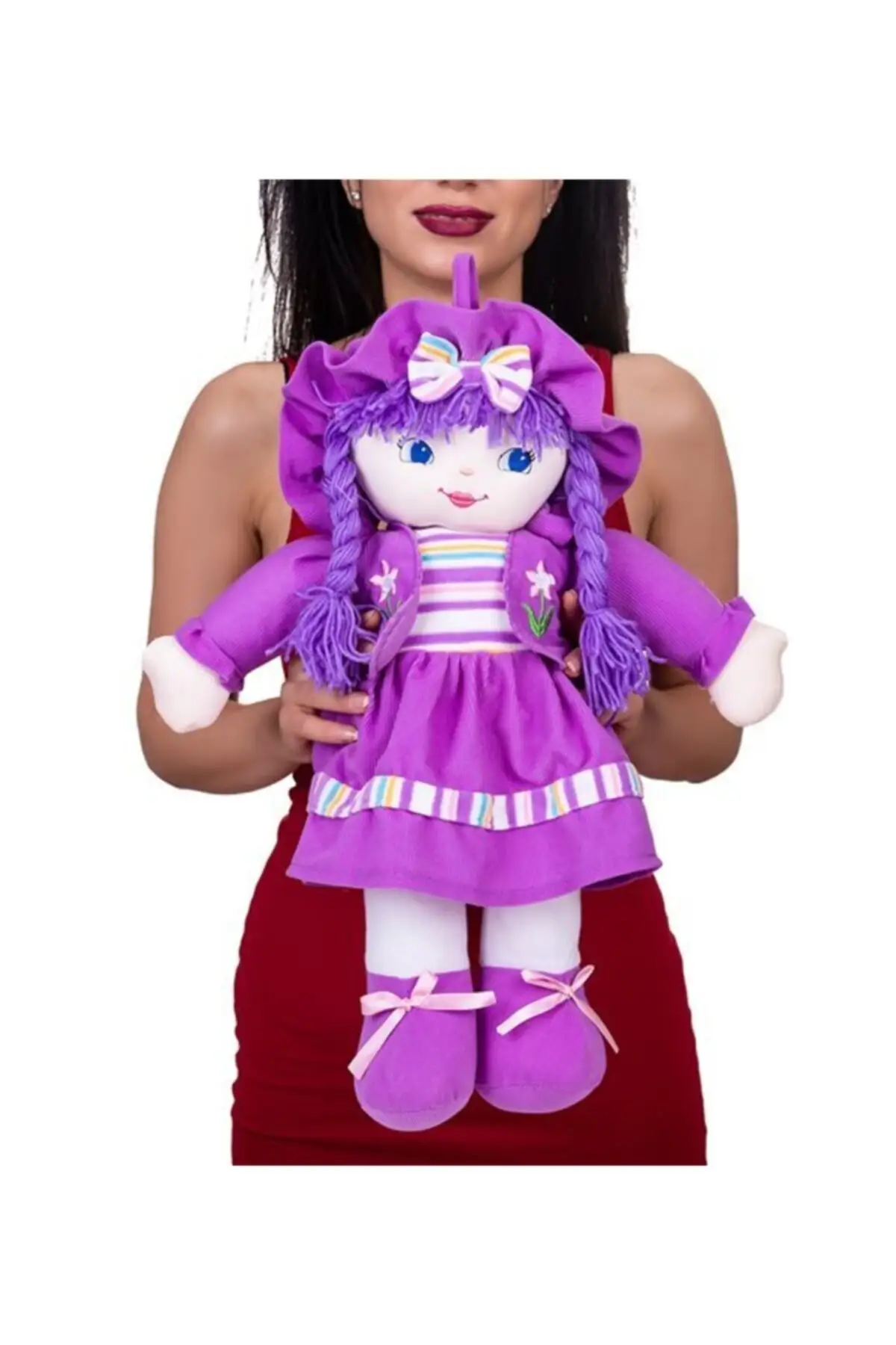 

Toy dress with baby purple 35 Cm mother & child