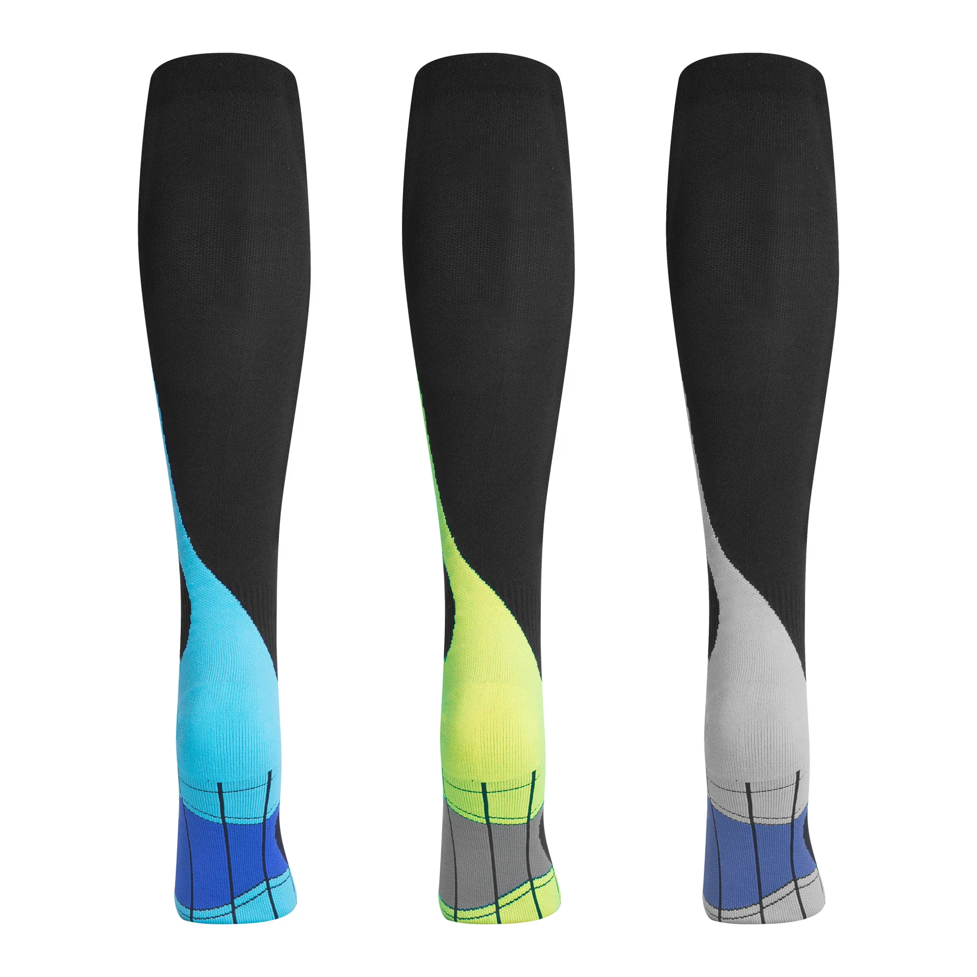 Sports Pressure Socks Long Tube Compression Calf Socks Long-distance Running Mountaineering Marathon Running Socks