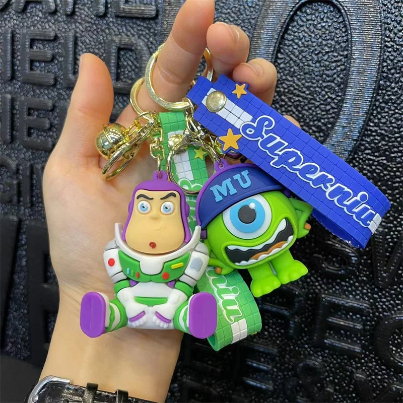 

Disney Toy Story Anime Figure Woody Buzz Rex Slinky Dog Jessie PVC Doll Keychain Key Ring Ornament Children's Toy Birthday Gifts