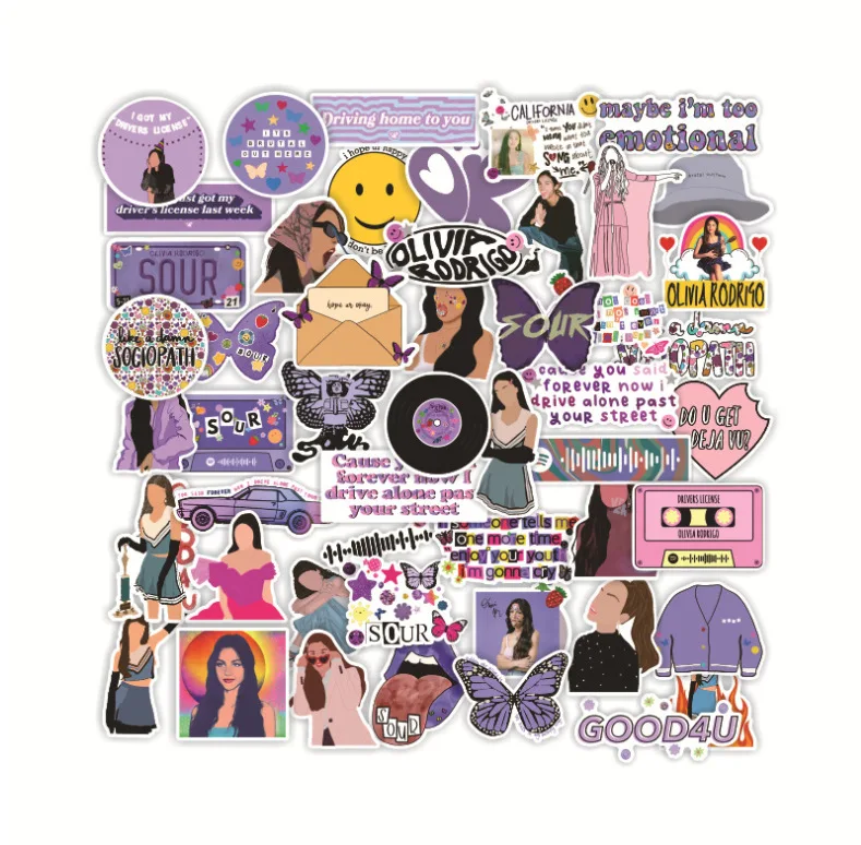 

10/30/50 шт., водостойкие наклейки на стену автомобиля