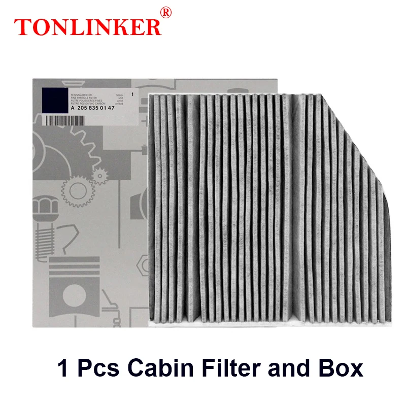 

TONLINKER салонный фильтр для Mercedes Benz C Class W206 S206 2021 2022- C180 Sport C200 4matic C220d A2058350147 A1668300218