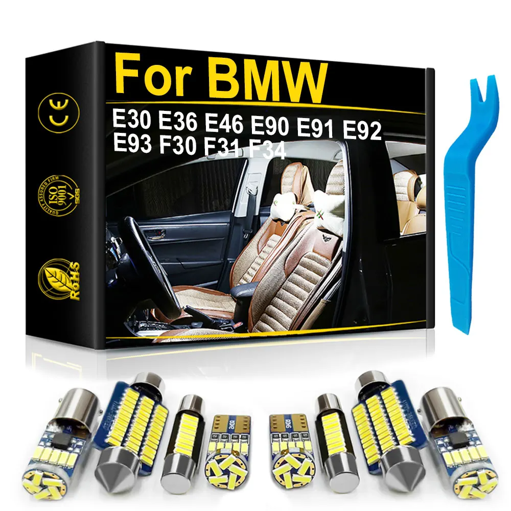 

For BMW 3 Series E30 E36 E46 E90 E91 E92 E93 F30 F31 F34 320i 320d 320e Car Interior Trunk Door Footwell Light LED Canbus Lamp