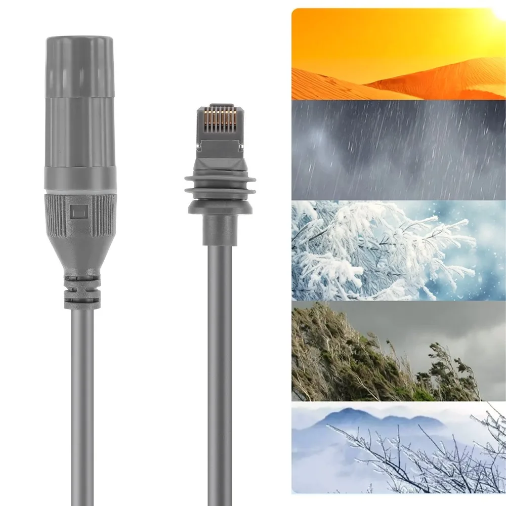 Фото 2 шт. водонепроницаемых кабельных адаптера IP68, Plug and Play, простая установка, адаптер SPX на RJ45 для маршрутизатора Gen 3 Dish №1
