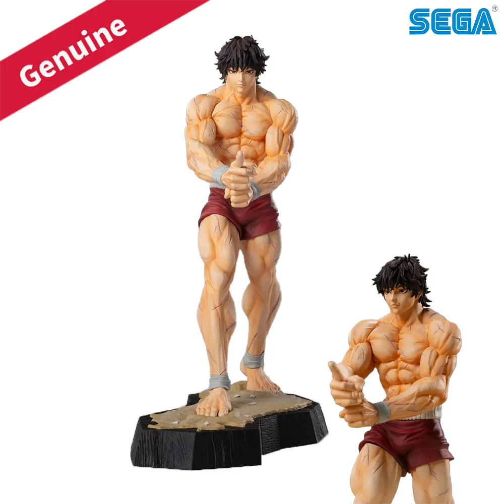 Фото 100% Оригинальная фигурка Sega Fave Luminasta Baki-Dou Hanma Baki в наличии, аниме-фигурка, модель для декора, коллекционный подарок №1