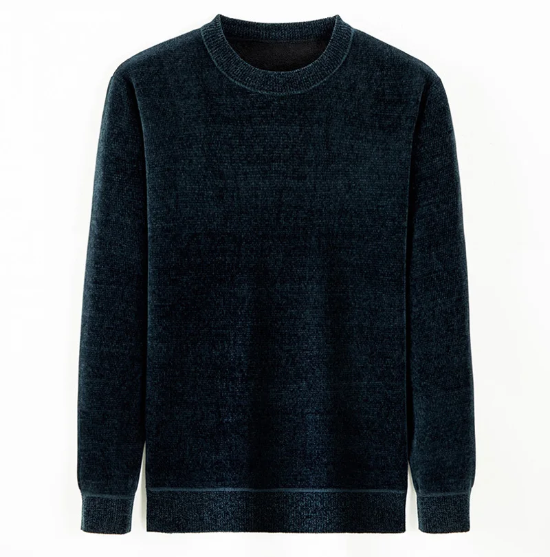 Winter Sweater For Men Plus Velvet 2022 New Arrivals Thick Keep Warm Male Knitted Pullover Hot Sale Black White Wine Red M08