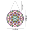 5D DIY Special Shaped Drill Diamond Painting Christmas Flower Wreath Kits with Lamp String Mosaic Art Crafts Rhinestone Decor 5