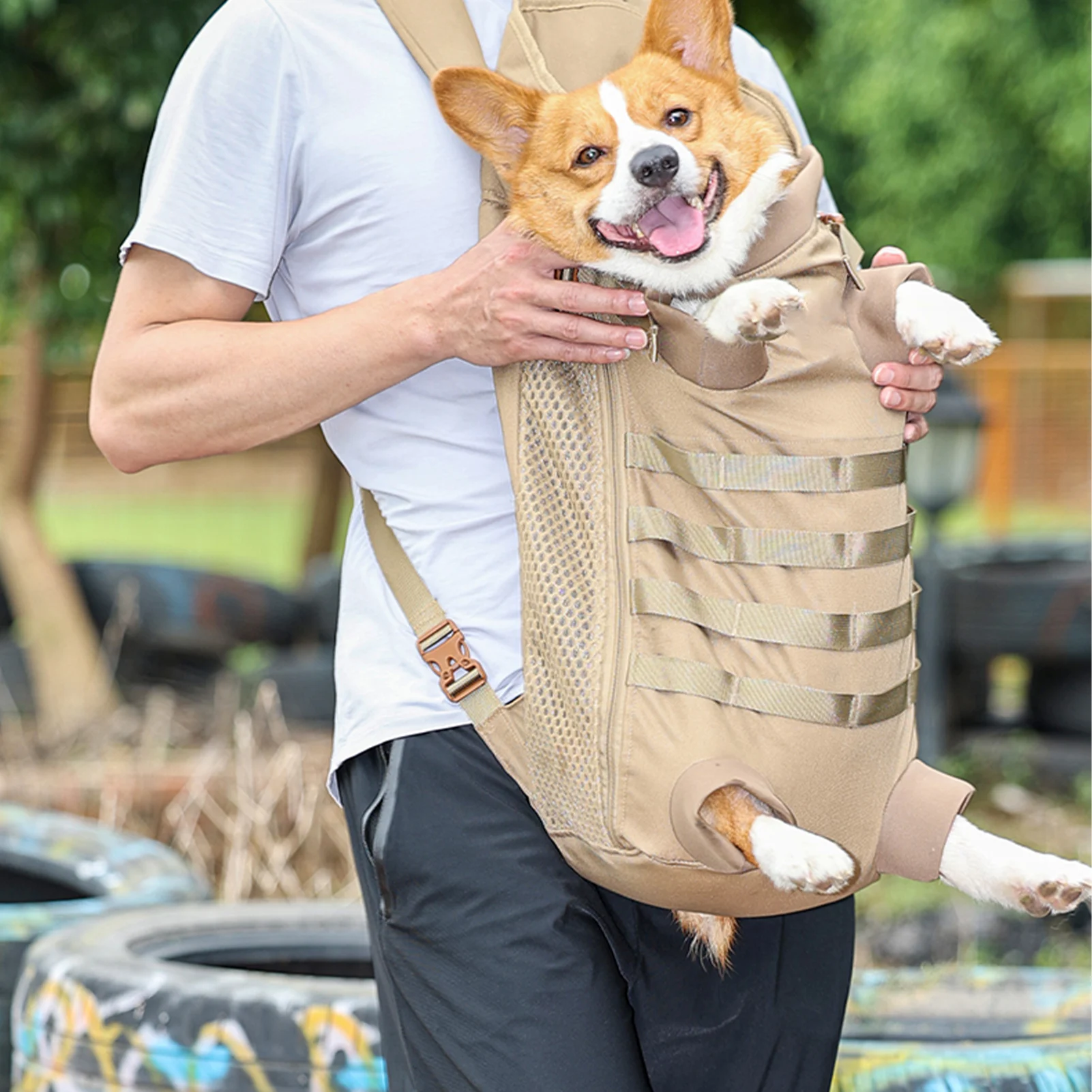 

Adjustable Dog Carry Backpack For Medium Dogs Pet Dog Carrier Backpack For Small Dogs For Travel Hiking Camping Pet Supplies
