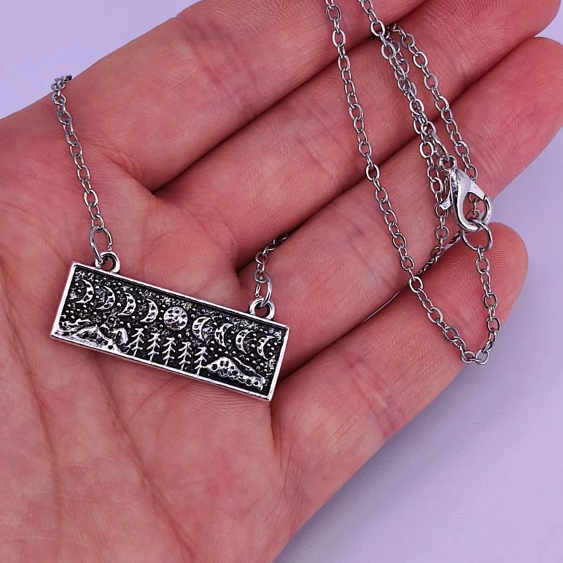 5 шт. подвеска в виде полумесяца с деревом |