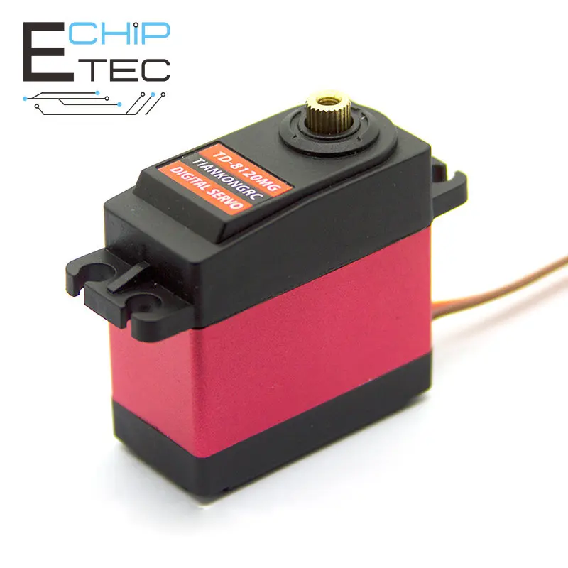 

Free shipping 1PCS TD-8120MG 20KG Metal Digital Waterproof High Torque Servo For RC Airplane Car