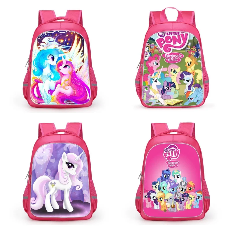 

My Little Pony School Bag 1-3 Grade Primary School School Bag Girls Backpack 3-9 Years Old Cartoon Unicorn Kindergarten Backpack