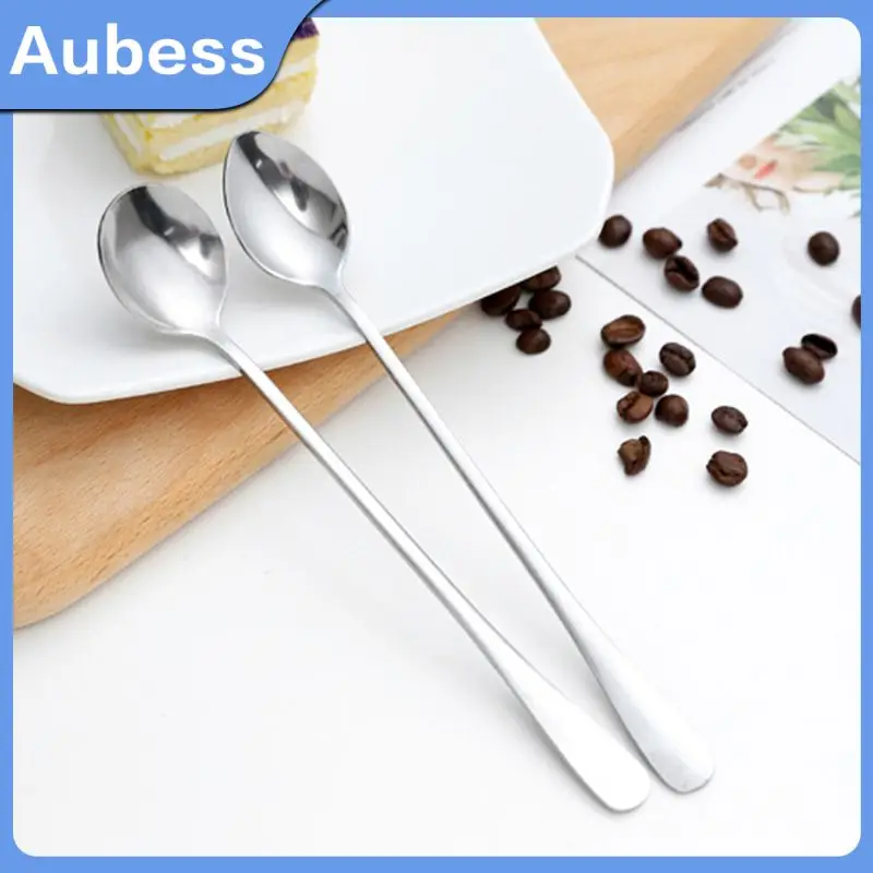 

Cocktail Coffee Spoon For Eating Mixing Stirring Teaspoon Dessert Soup Spoon Ice Cream Kitchen Accessories Bar Tools Tea Coffee