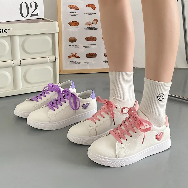 

2023 Fashion Spring Small White Shoes Flat Women's Shoes Designer Casual Shoes Comfortable Work Women's Work Shoes Size 36-40