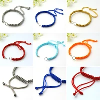 50pcs adjustable nylon braided cord bracelets making rope for women men diy handmade bracelets bangle jewelry making findings