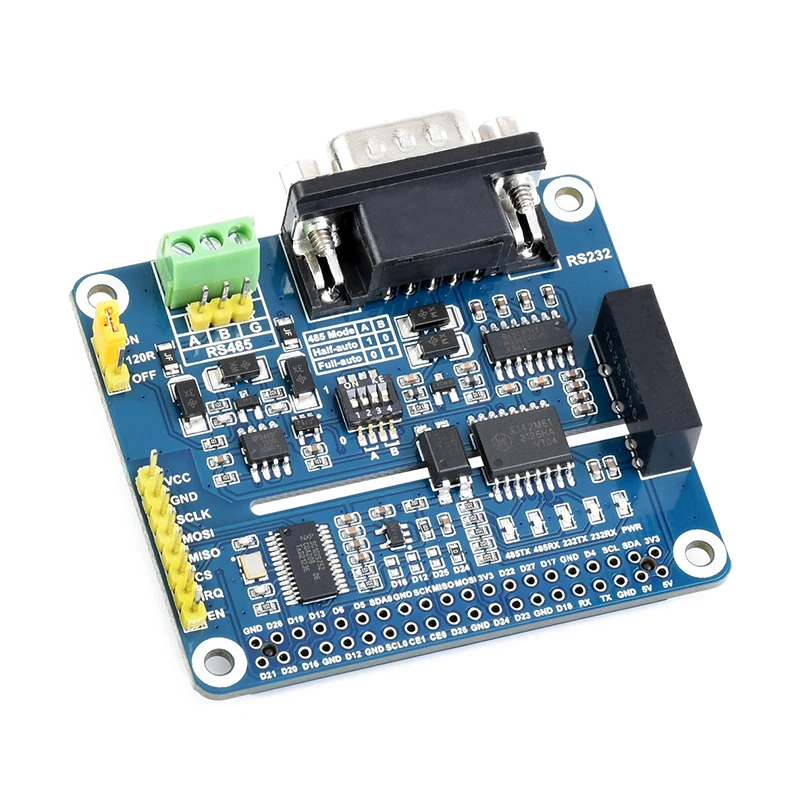 

Raspberry Pi 4 Isolated RS485 RS232 Expansion Board SPI Control Onboard Protection Circuit Sense HAT for Raspberry Pi 3B+ 3B