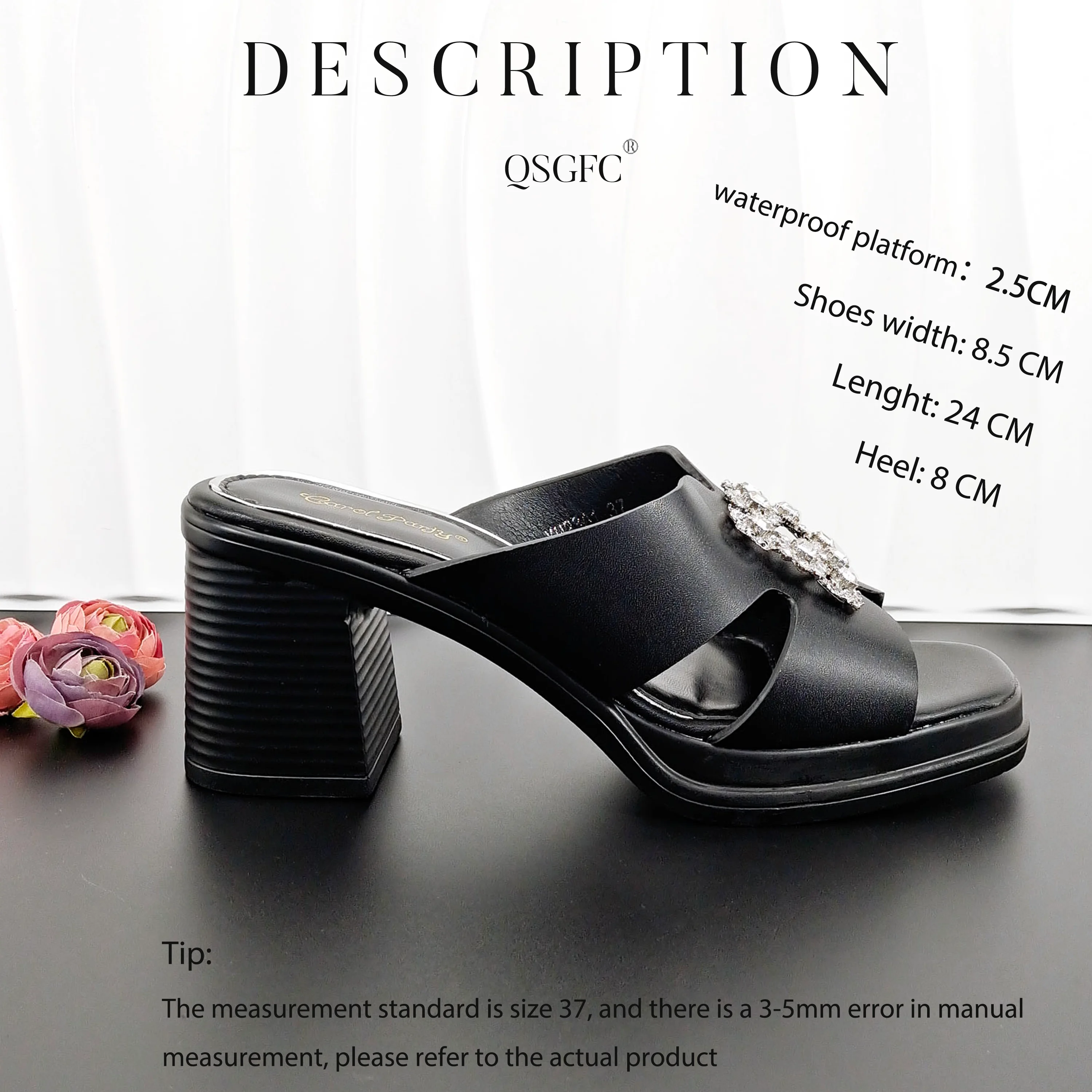 Африканские женские модные черные сандалии с квадратной сумкой-клатчем