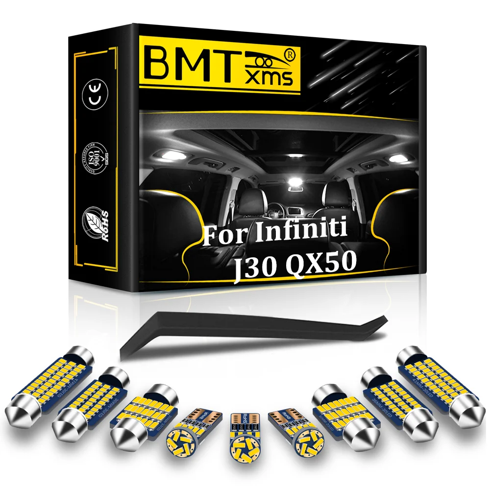 

BMTxms Canbus For Infiniti J30 QX50 MK3 MK4 No Error 4500K 6000K 8000K Auto LED Interior Dome Light License Plate Lamp