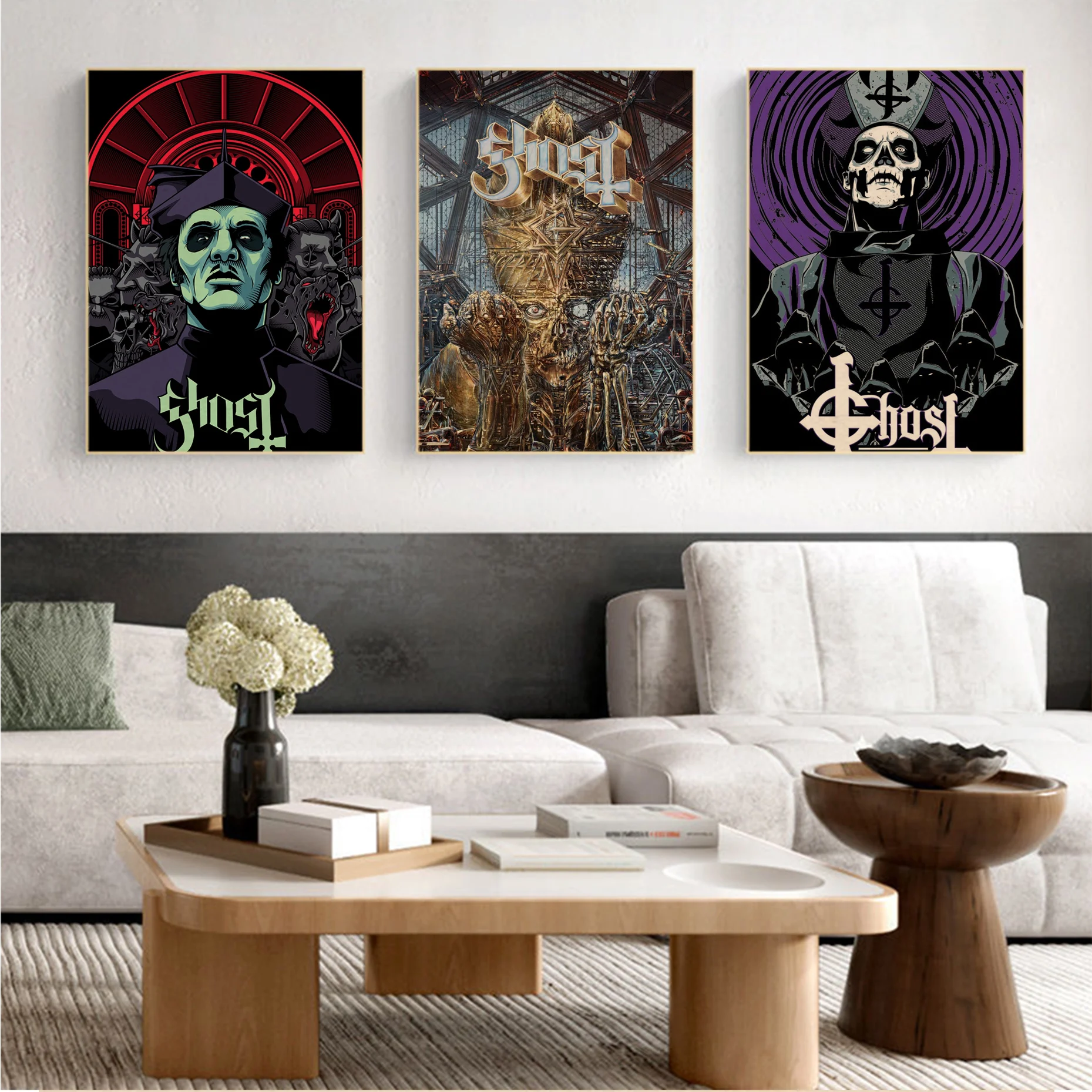 

Ghost Art Poster Vintage Room Home Bar Cafe Decor Nordic Home Decor