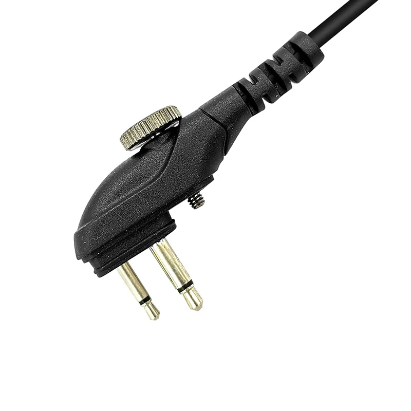 Risenke D Shape Loop Ring Walkie Talkie Earpiece with PTT Mic Compatible with Hytera HYT BD502 BD502i PD502 PD562 TC-508 TC-580