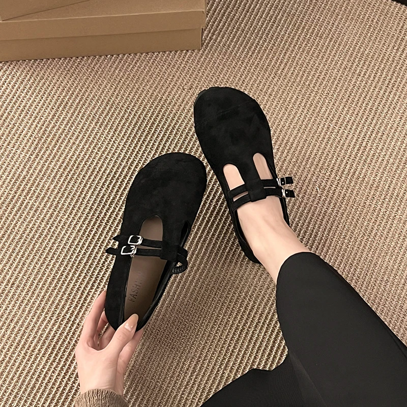 2025 дизайнерские женские туфли Мэри Джейн на плоской подошве модные брендовые