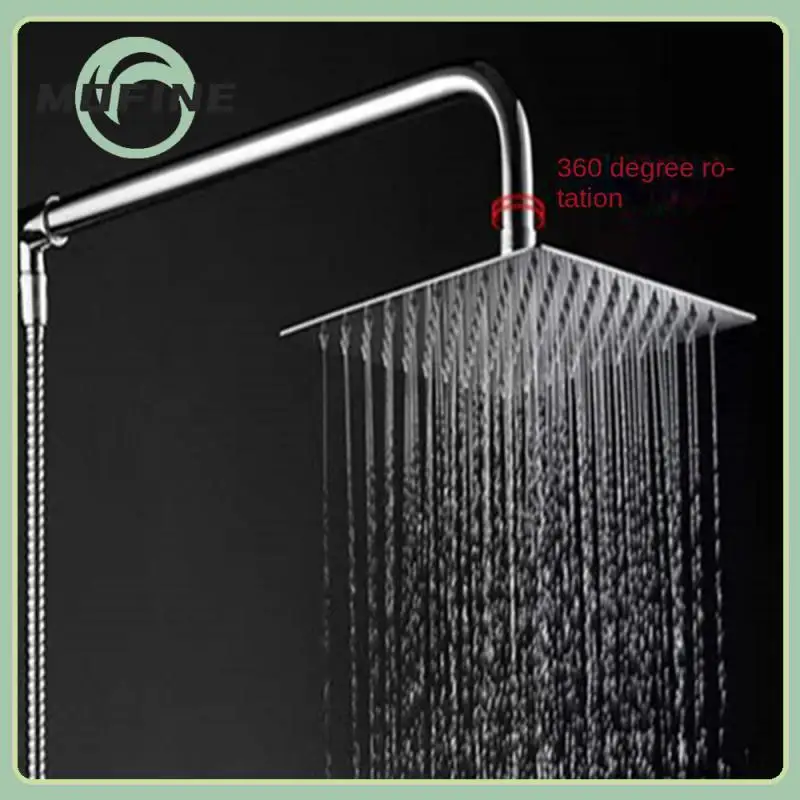 

Rustproof Pressurized Shower Head Stainless Steel Bathroom Shower Nozzle Corrosion Resistant Silica Gel Anti-blocking Durable