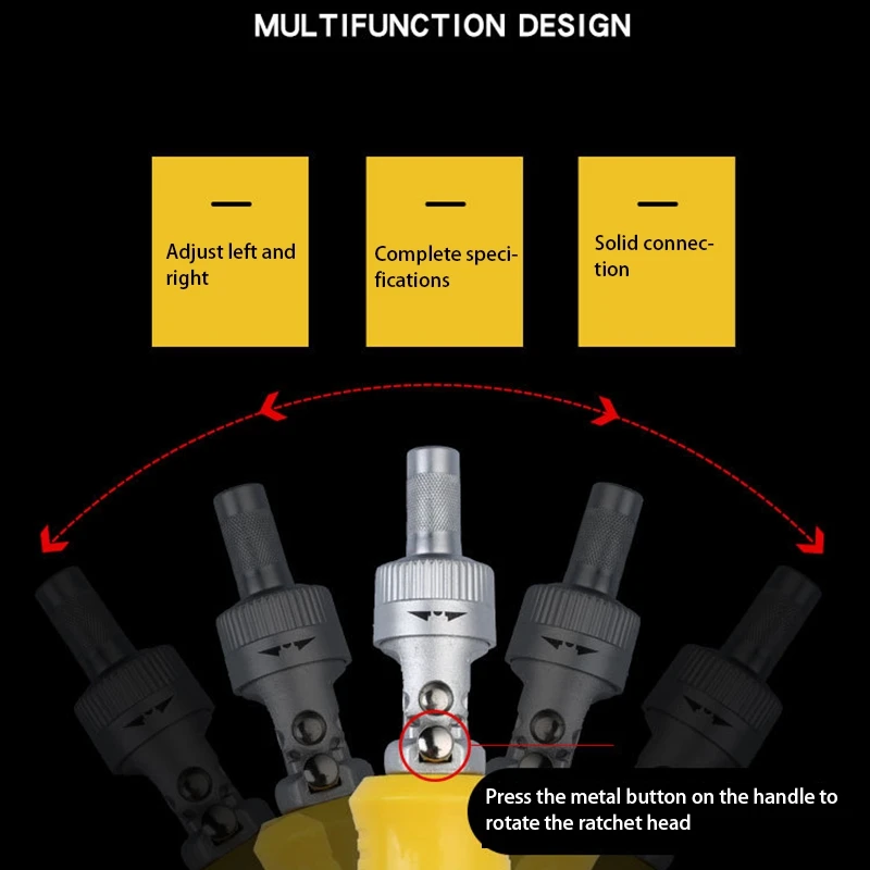 13 в 1 трещотка складной Т-образный с головкой партии набор отверток одно слово