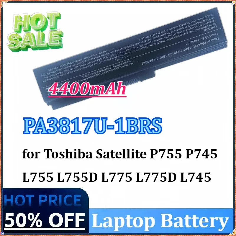 Фото Аккумулятор для ноутбуков Toshiba Satellite P755, P745, L755, L755D, L775, L775D, L745, L655, L675, C655, C675, A655, M645, 4400 мАч, модель PA3817U-1BRS №1