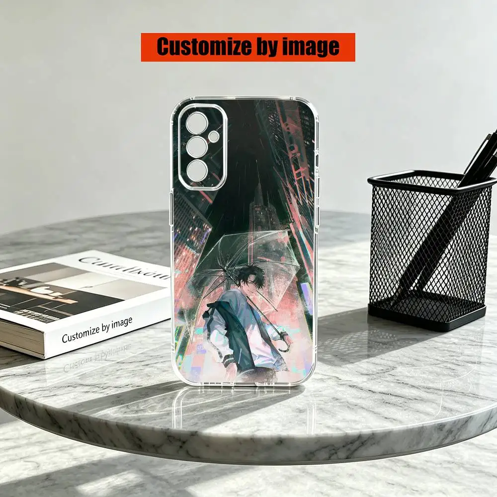 Фото Чехол для телефона Link C-Click Shi Guang Dai Li Ren Anime для Samsung A10,12,20,21S,30,31,40,50,51,52,70,71, прозрачный чехол №3
