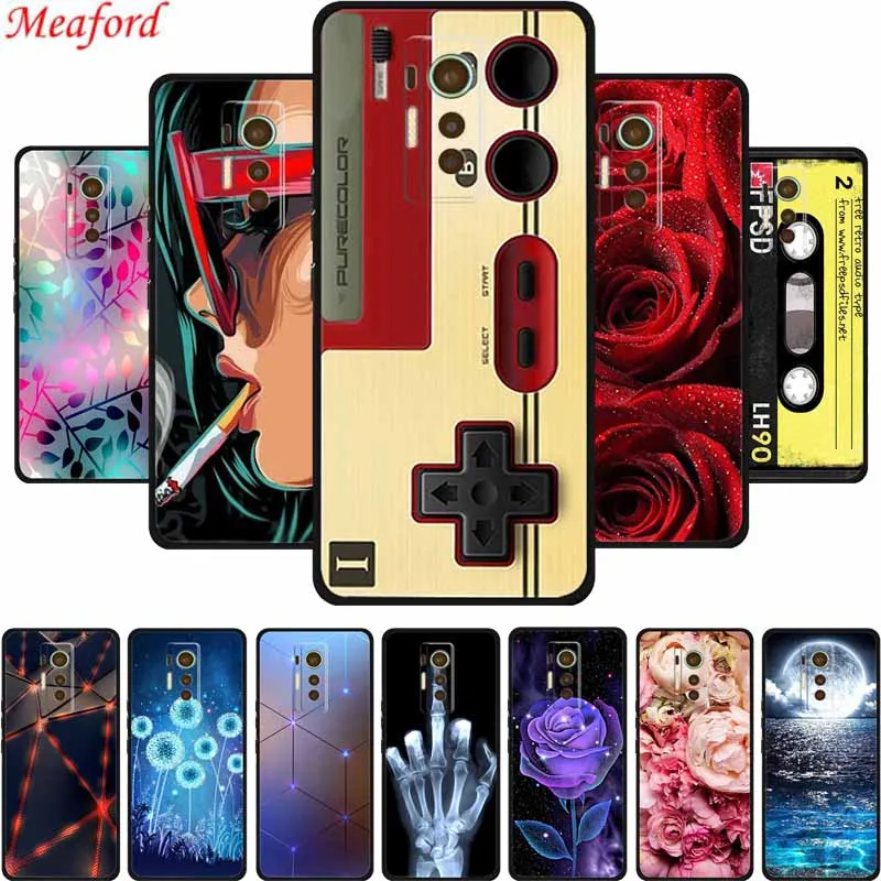 Чехол-накладка для Tecno Phantom X 6 7 дюйма черный силиконовый мягкий чехол