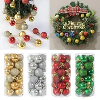 3cm 24pcs christmas balls ornament decorations for home christmas tree hanging bauble ball new year navidad party decor supplies