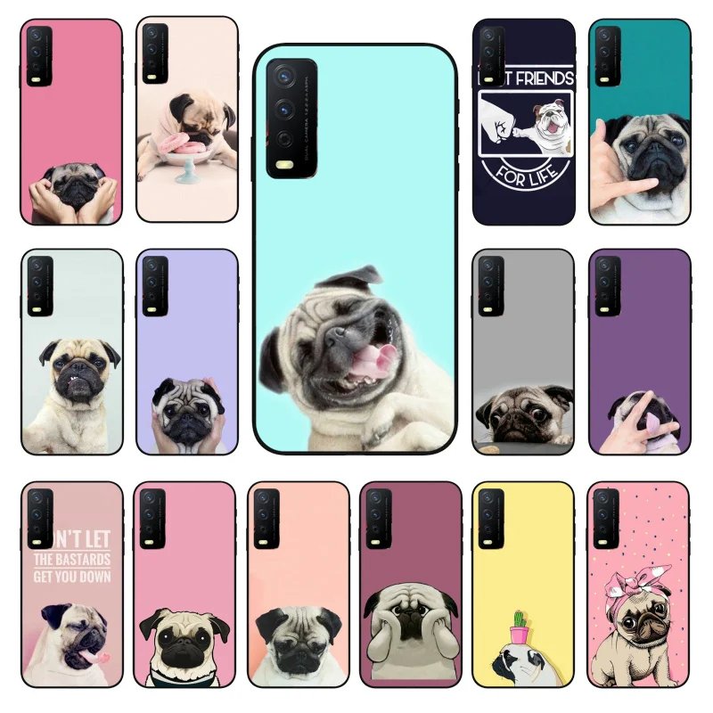 

Cute funny bulldog Dog Phone Case for VIVO Y31 Y21 Y70 Y21S Y20 Y72 1907 Y12 Y11S Y53S Y33S Y55 Y76 Y51 Y15S Y01