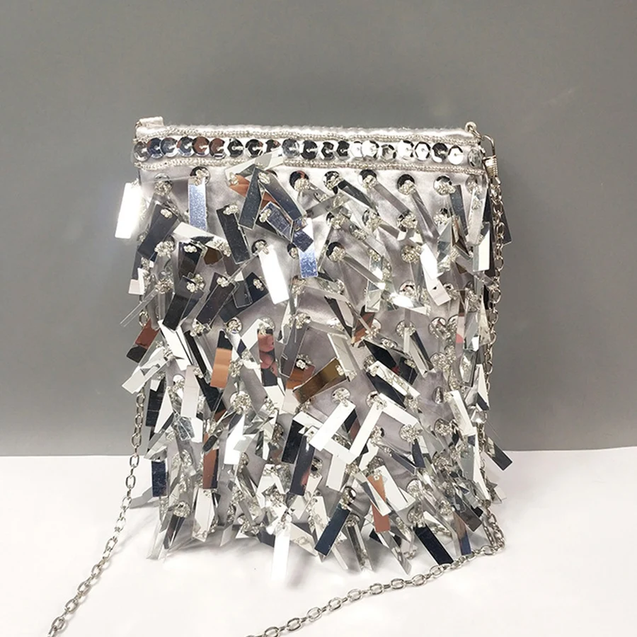 Сумка 2025 New Network Red Same Style Женская сумка для мобильного телефона с цепочками