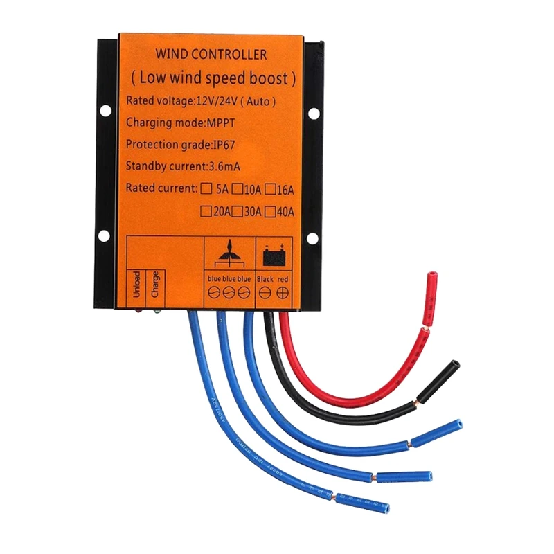 

12V 24V 300W MPPT Charge Controller 20A LOW WIND SPEED VOLTAGE Regulator For Wind Turbine Generator Three Phases