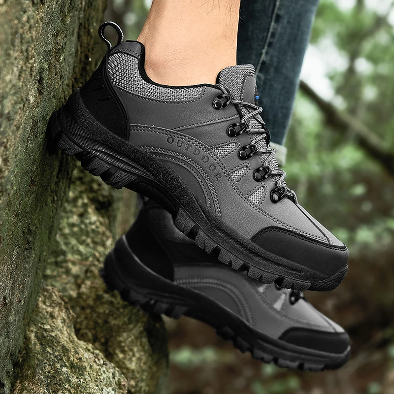 Hot High Quality Outdoor Hiking Shoes For Men Non-slip Mens Trekking Sneakers Breathable Tactical Shoes Women Large Size 39-49