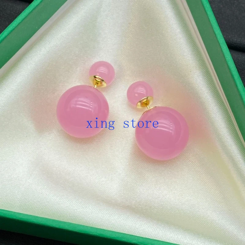 2024 модные новые милые и романтические круглые цветные женские серьги