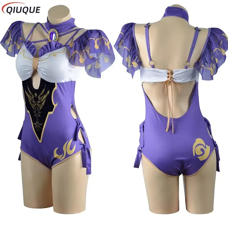 Waq74 Miss Hina Lisa Hutrai купальный костюм Genshin Impact купальник женский аниме косплей игра