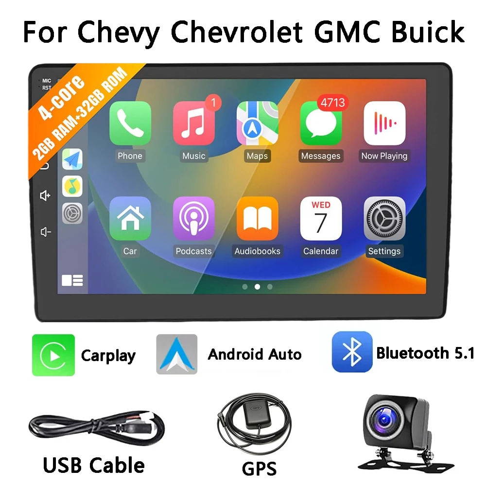 Автомагнитола для Chevrolet GMC Buick 10 1 дюйма с сенсорным экраном Android