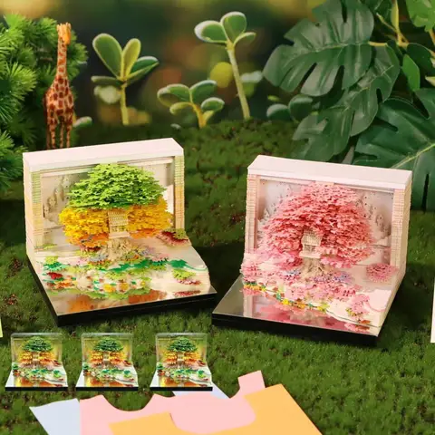 3D-блокнот "Цветочный остров"