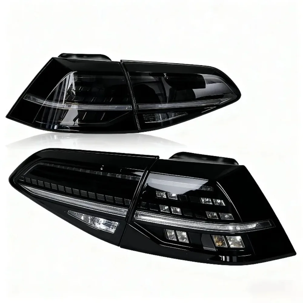 Фото Для Volkswagen Golf 7 7.5 MK7 2013-2020: комплект задних светодиодных фонарей, полный комплект, аксессуары, лампа, указатель поворота. №5