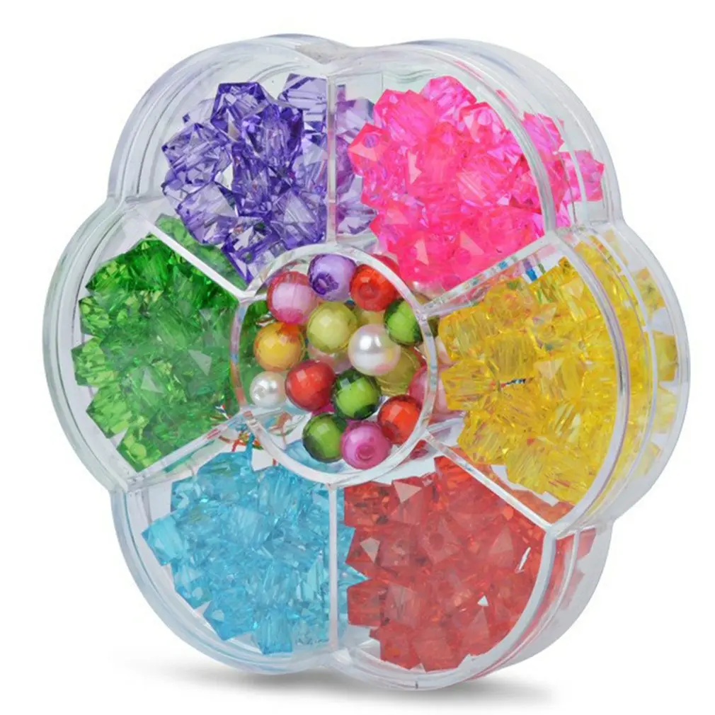 

Бусины для детей, набор коробок с цветком сливы, ручная работа, бусы, игрушка, ожерелье, Строительный набор, плетение, браслет, ювелирное изделие, игрушка в подарок