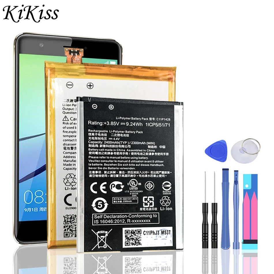 Аккумулятор C11P1601 для ASUS Per ZenFone 2 3 4 5 6 Laser Deluxe Max M1 M2 Pro Go TV C Live ZE520KL Z017D LIVE ZB501KL - купить