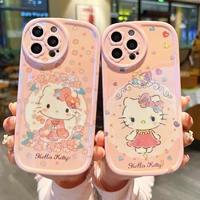 pink hello kitty kimono cat phone case iphone 13 13pro 13promax 12 12 pro max 11 pro x xs max xr 7 8 plus back cover
