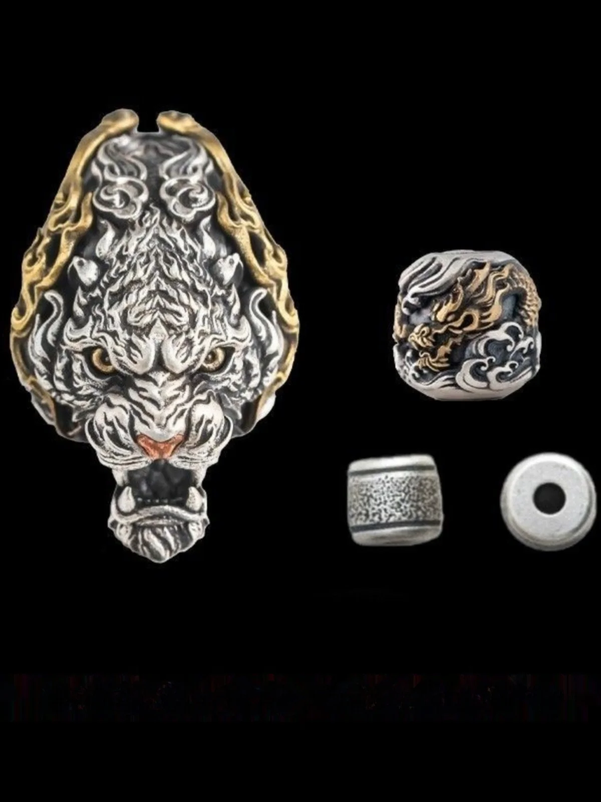 Тигр Сяо трехсторонний белый тигр национальный Sle оригинальный браслет Wenwan